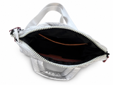 Silver Quilted handbag by BC Bags
