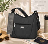 Drift Crossover Crossbody – Charcoal Leaf Shimmer by Baggallini