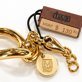 1AR by Unoaerre – Italian 18KT Gold-Plated Sculpted Oval Link Bracelet