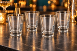 Kikkerland Truth or Dare QR Shot Glasses – Set of 4
