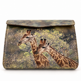 Giraffes Top Flap Cosmetic Case by ICON Los Angeles