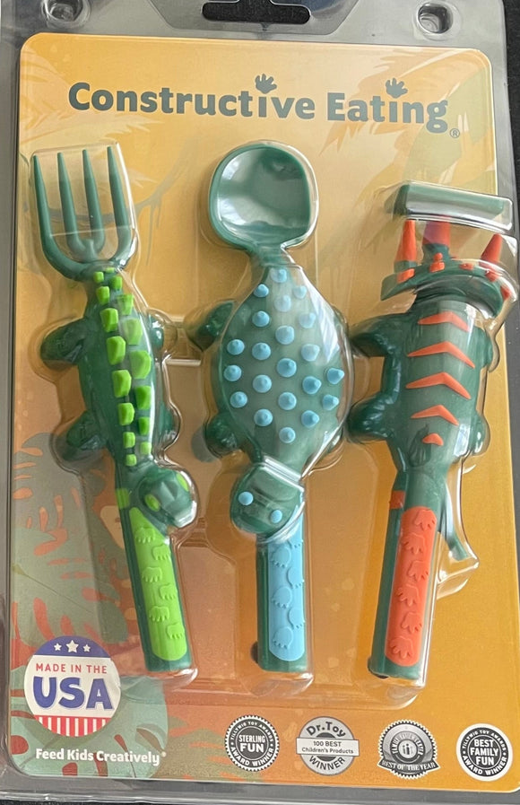 Constructive Eating - Dino Utensil Set