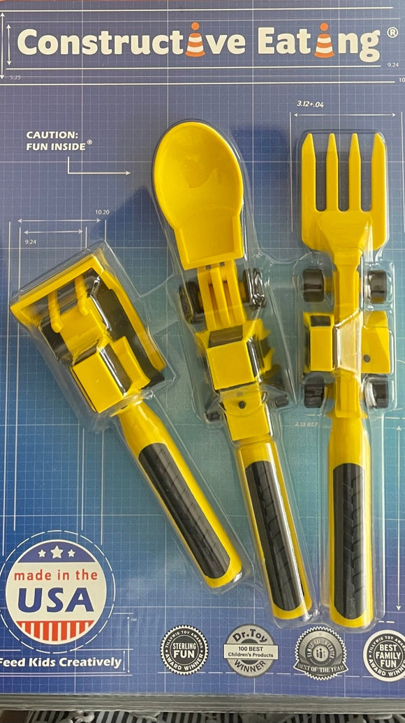 Constructive Eating - Construction Utensil Set