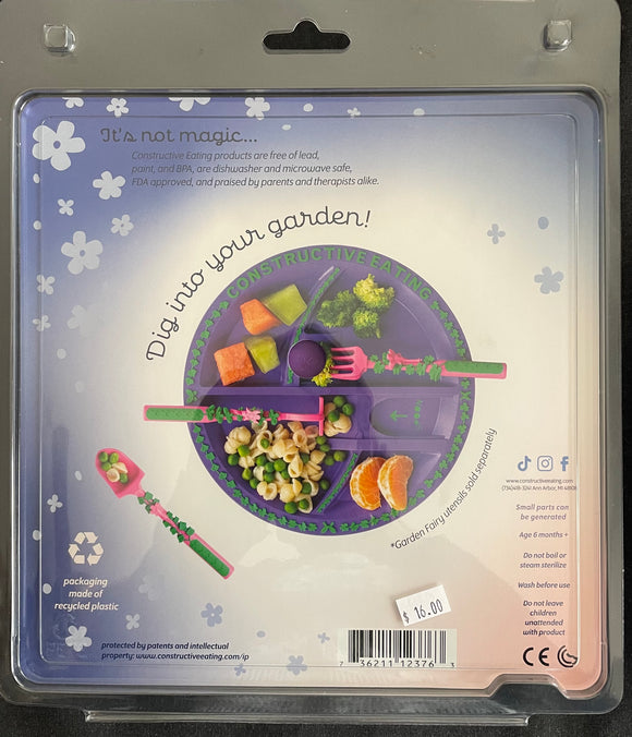 Constructive Eating - Garden Fairy Plate