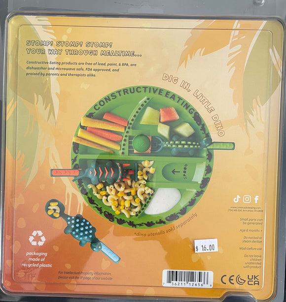 Constructive Eating - Dino Plate