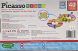 Picasso Tiles - Mini Diamond Magnetic Tile Race Track Set - 40 Pieces