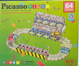 Picasso - Magnetic Race Track with Printed Tiles - 64 pieces