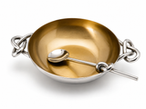 Knotty Bronze Bowl w/spoon by Inspired Generations