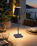 Zafferano Poldina Pro Steel Blue Cordless LED Table Lamp