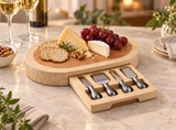 Legacy by Picnic Time Formaggio Bamboo Cheese Board & 4-Piece Tool Set