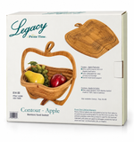Legacy by Picnic Time Contour–Apple Collapsible Bamboo Fruit Basket