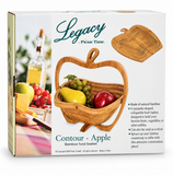 Legacy by Picnic Time Contour–Apple Collapsible Bamboo Fruit Basket