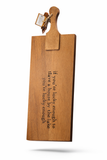 Mud Pie Lake Paddle Wood Serving Board
