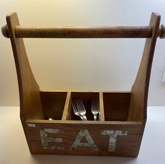 Mud Pie - EAT Towel Utensil Holder