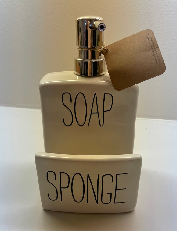 Mud Pie - Soap Pump & Sponge Holder