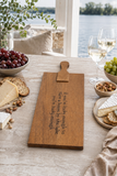 Mud Pie Lake Paddle Wood Serving Board