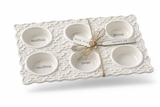 Mud Pie Circa Ceramic Muffin Pan & Spreader Set