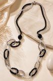 Necklace - Elegant Multi-Strand Beaded