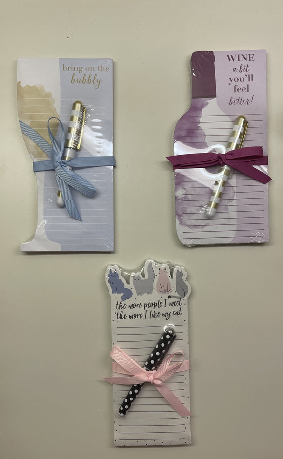 Note Pads set with pen