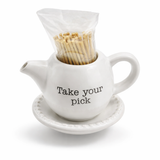 Ceramic Toothpick holder by Mud Pie