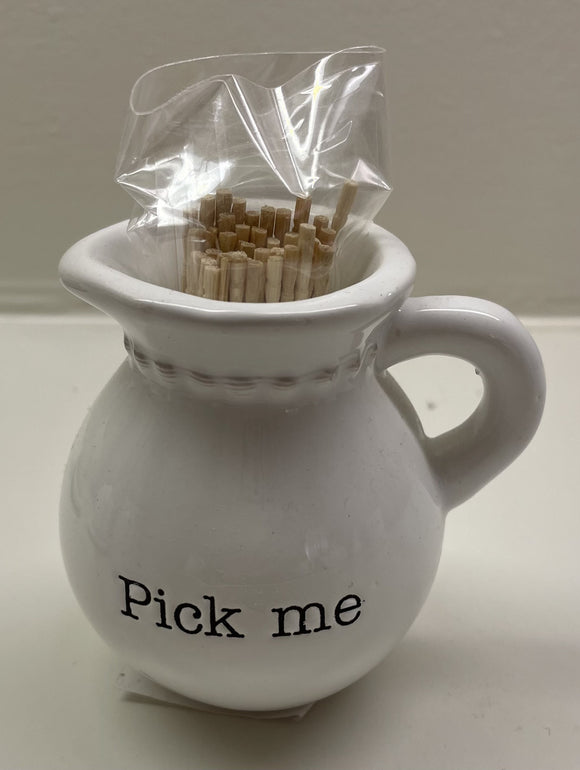 Mud Pie - Toothpick Set Basket