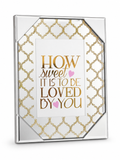 Cole Street Mirrored & Glitter Picture Frames – Assorted Designs and Sizes