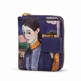 Art Genuine Leather Purple Wallet by ICON Los Angeles