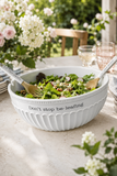 Mud Pie “Don’t Stop Be-Leafing” Salad Bowl & Server Set