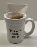 Mud Pie - Toothpick Set Basket