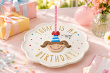 Mud Pie Birthday Girl Celebration Candle Plate