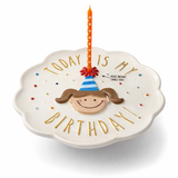 Mud Pie Birthday Girl Celebration Candle Plate