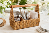 Mud Pie Woven Utensil & Towel Caddy