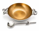 Knotty Bronze Bowl w/spoon by Inspired Generations