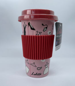 To Go Porcelain Cup - Shopping Light Pink