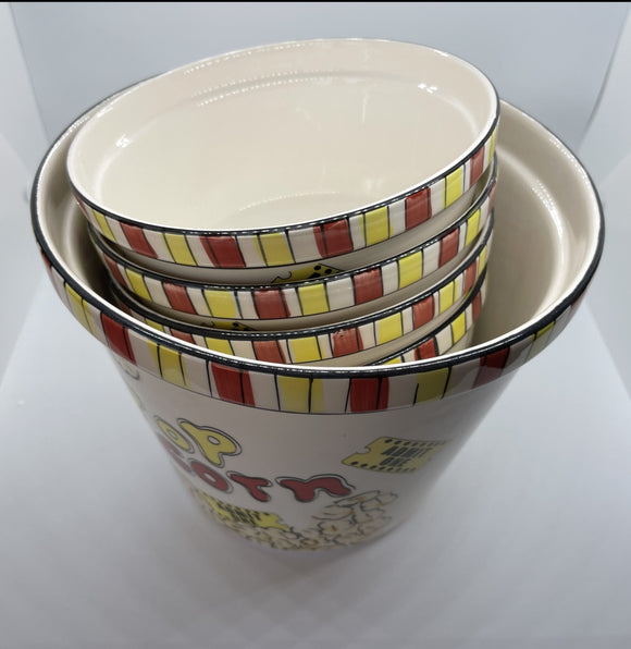 Popcorn Handcrafted Bowls Set