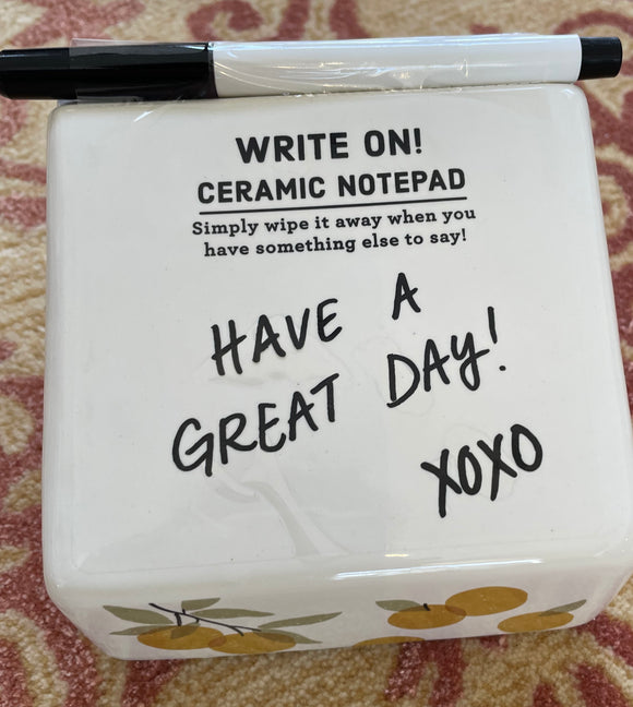 Write-on Ceramic Notepad